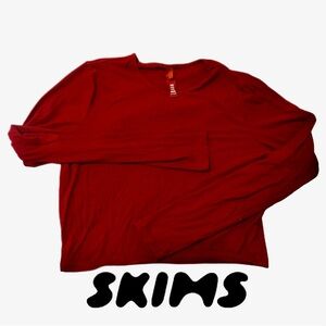 SKIMS • Soft Lounge Crop Shirt | Brick Soft Lounge Long Sleeve